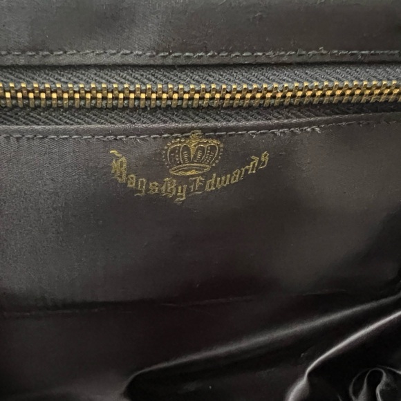 Vintage Handbag 40s 50s Bags by Edwards Blue Top Handle Studded Mexican Purse - Picture 11 of 17